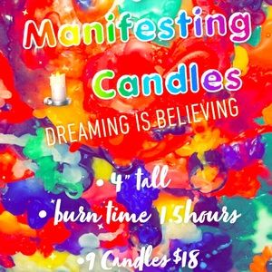 9colors🖤💜💙💚💛🧡❤️💗🤍 manifesting candles